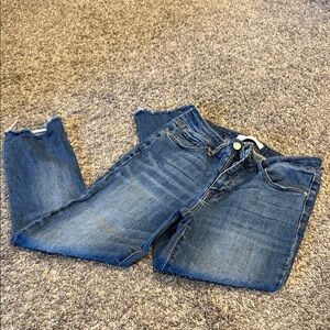 Ashley Mason Distressed Blue Ankle Jeans